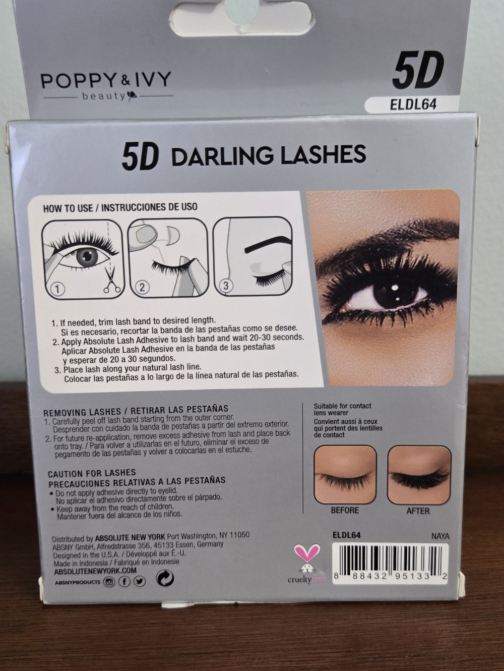 Benefit 24 Hr Brow Setter 7ml + 5D Volume Lashes 4 Pairs Set NEW - Picture 3 of 5